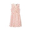 MARC JACOBS THE KISS LIPS LIPS PLEATED MIDI DRESS 2S6RDR010W36